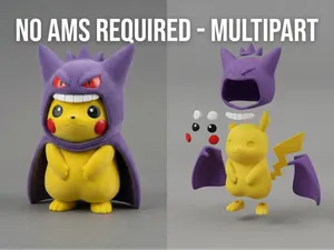 Pikachu Gengar Poncho | Multiparte | SEM AMS