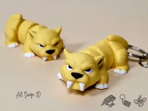 Articulated Smilodon - Sabertooth - Strong Joints