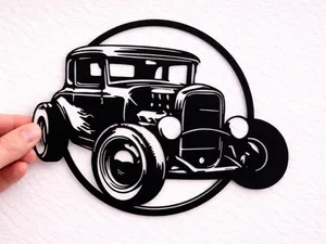 Vintage Hot Rod – Retro Wall Art