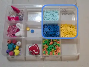 Flat Spacer Beads - Clay