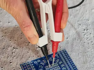 Multimeter Probe Tweezers (One-Handed SMD Tester)