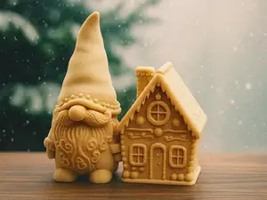 Gnom mit Zauberhaus – Winterliche Märchenwelt