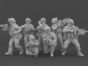 特种部队兵人摆件