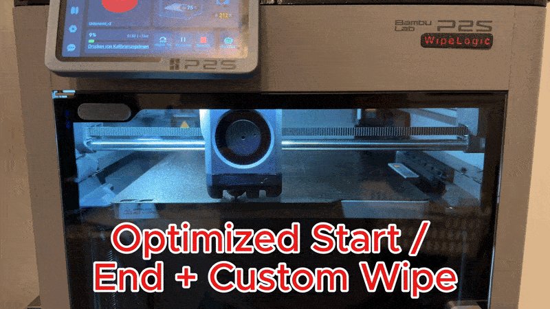 Bambu P2S WipeLogic – Custom G-Code for Start/End