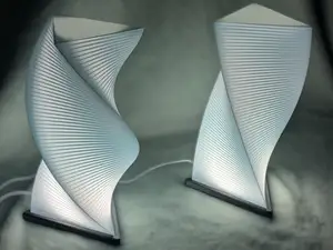 Tri-Twisted Prism Lamp