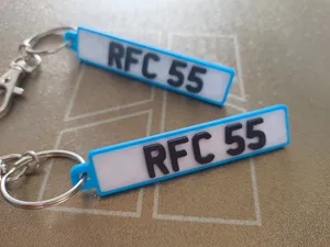 Rangers Fc Licence/number plate keychain