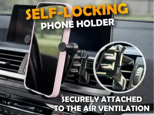 Car gravity phone holder for air vent