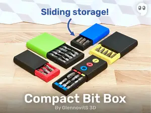 Compact Bit Box (pocket size driver bit storage)