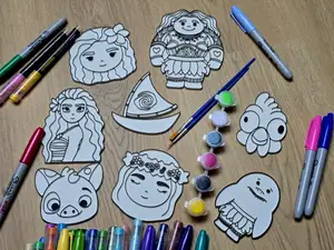 Moana Coloring Craft Set