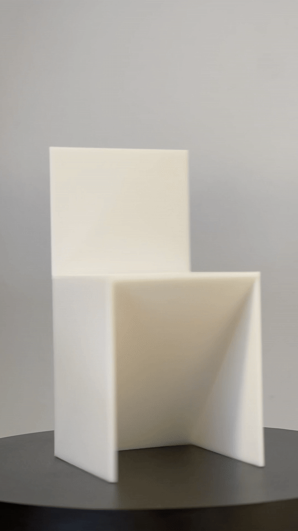 Backward Slant Plywood Chair 84 - Donald Judd