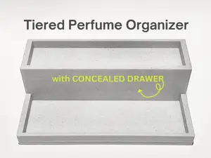 Minimalist Bathroom Perfume Organizer with Drawer