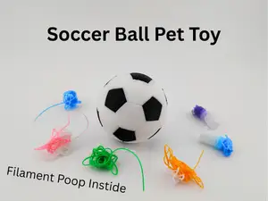 Soccer Ball Pet Toy (filament poop inside)