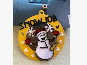 Naughty Snowman Ornament