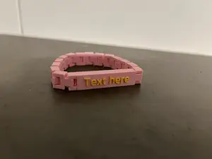 Bracelet with text-tag