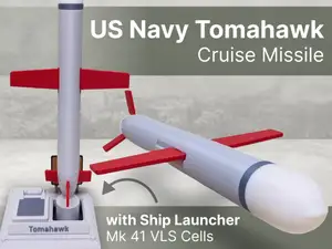 Tomahawk Cruise Missile with Launcher Tube