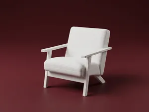 Modern Lounge Armchair Furniture Decor 3D Model