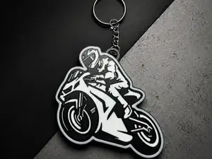 bold motorcycle keychain