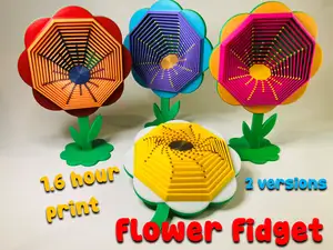 Flower Fidget - Hexagon Twist Fidget (2 versions)