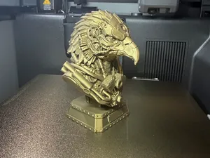Mechanical Eagle V-Twin Bust