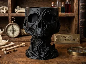 Voronoi / Gothic Totenkopf-Deko-Schale
