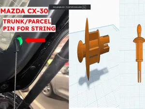 Mazda CX-30 Trunk / Parcel Shelf String Clip