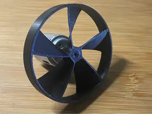Fan for DC Hobby Motor (2mm, 1.5mm shafts)