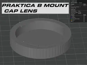 Praktica B (PB) mount cap lens