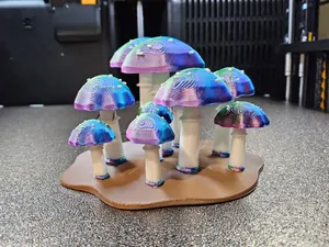 Mushroom garden 1- fly agaric psychedelic 