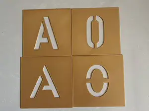 双字体字母+数字喷漆模板（DIN&现代极简式）——适合木工、DIY、喷涂等