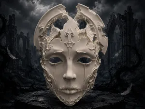 Corrupted Seraph Mask or decoration