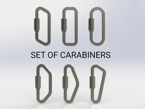 Set of carabiners