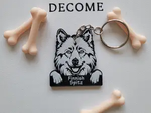 Finnish Spitz Keychain