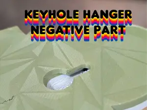Keyhole Hanger Negative Part