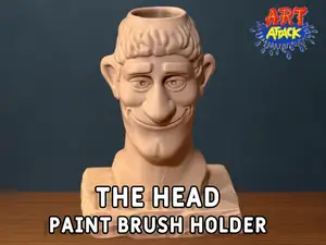 The Head - Art Attack Brush Holder