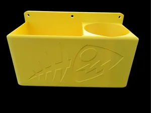 marine single beverage cup holder w storage box