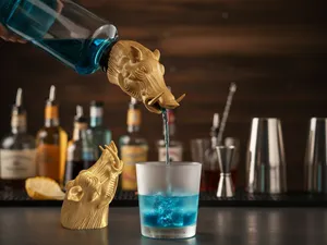 Warthog Head Bottle Pourer