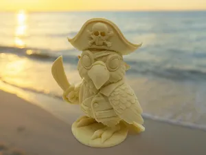 Piratenpapagei mit Degen – Arrr, Deko!