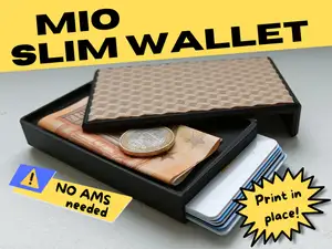 MIO Slim Wallet - Print in place with cash storage