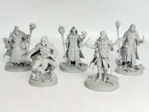 Elite Elf Heroes: Detailed TTRPG Minis Set DND