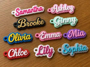 Custom Name Keychain Generator Multilingual fonts