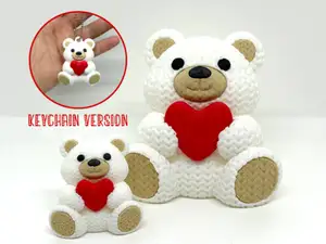 Knitted bear - No AMS - Multi-part