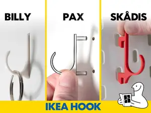 IKEA Hook for Billy, PAX & Skadis