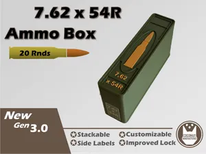 Ammo Storage Box 7.62x54R 20 Rounds