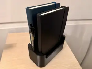Dual Notebook + Dual Pen Desk Organizer