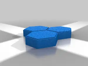 Hexagon paving