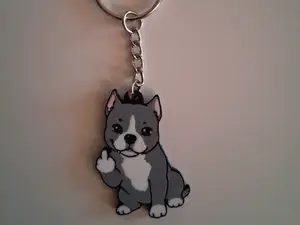 Pitbull keychain