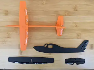 Instructional High Wing Airplane-Labeled & Posable