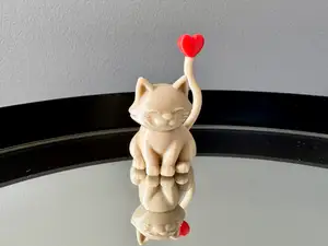 Cat with Heart Tail - 6g print