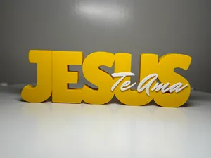 Jesus Te Ama - Placa Decorativa