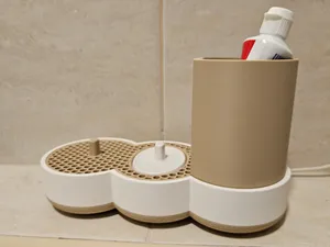 Electric Toothbrush + Paste Holder - Smooth